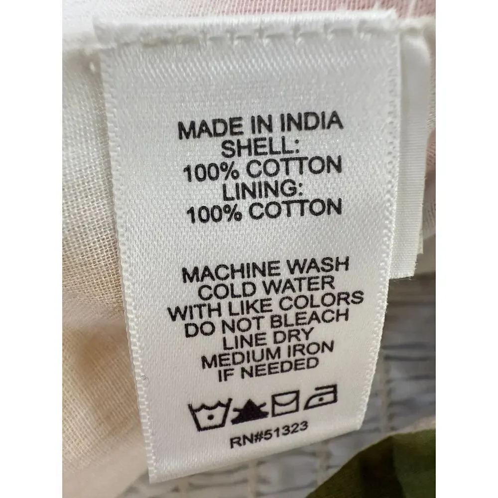 NWT CeCe 2-Piece Cotton Set S Tank Top + Tiered Maxi Skirt Floral Ric-Rac - Picture 6 of 6